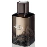 David Beckham Beyond perfume for men in a stylish dark glass bottle with textured geometric design